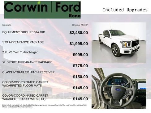 Certified 2020 Ford F150 XL w/ Equipment Group 101A Mid image 3