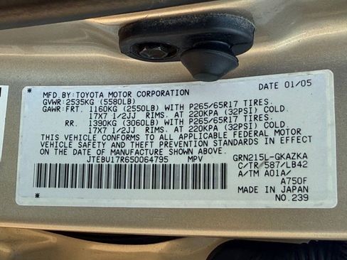 Used 2005 Toyota 4Runner Limited AWD/4WD image 41
