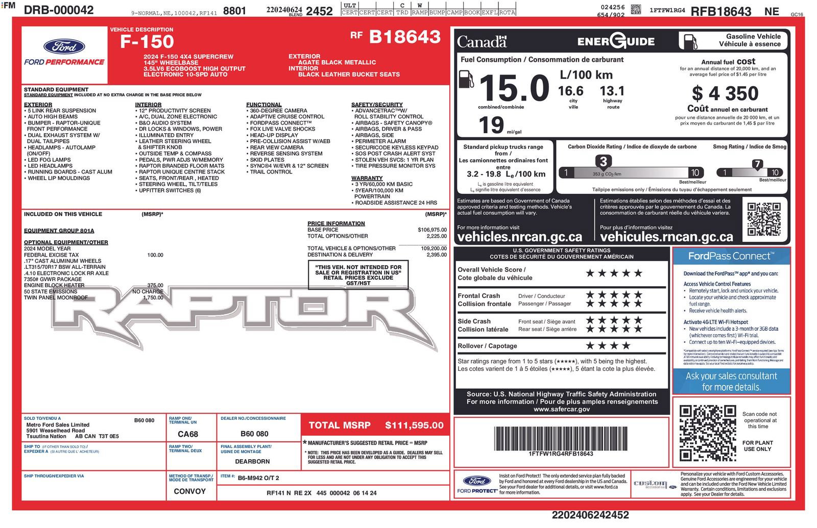 Used 2024 Ford F150 Raptor AWD/4WD image 37