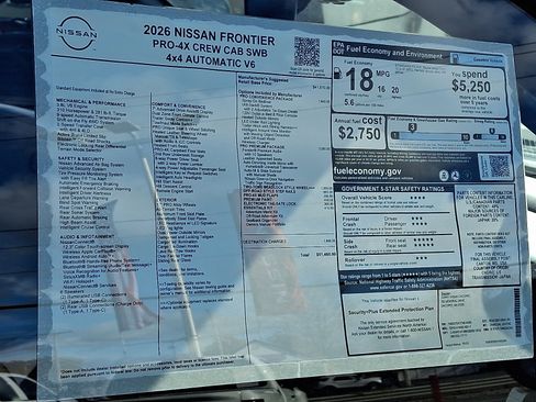 New 2026 Nissan Frontier PRO-4X w/ Pro Premium Package image 22