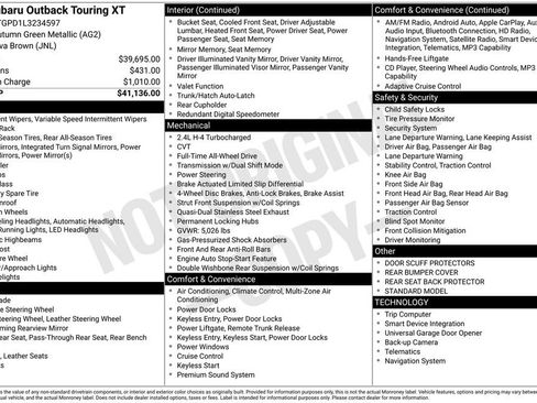Used 2020 Subaru Outback Touring XT image 3