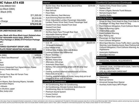 Used 2024 GMC Yukon AT4 w/ LPO, Floor Liner Package image 29