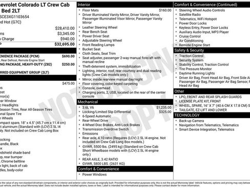 Used 2016 Chevrolet Colorado LT w/ LT Convenience Package image 1