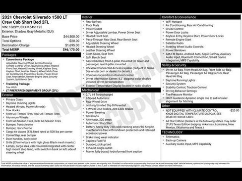 Used 2021 Chevrolet Silverado 1500 LT image 52