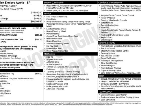 Used 2018 Buick Enclave Avenir w/ Avenir Technology Package image 4