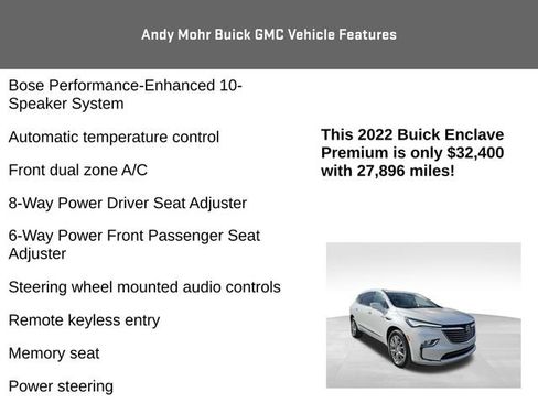 Used 2022 Buick Enclave Premium w/ Experience Buick Package image 12