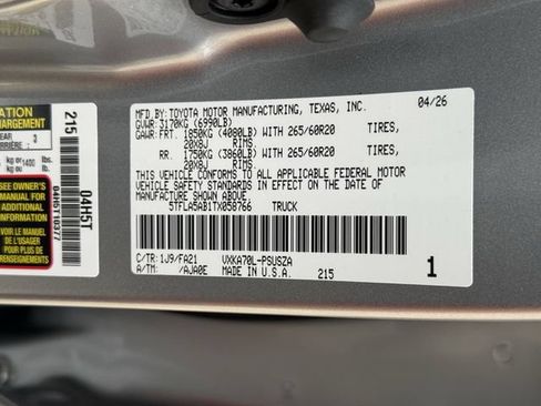 New 2026 Toyota Tundra SR5 RWD image 32
