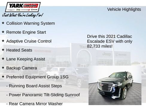 Used 2021 Cadillac Escalade ESV Premium Luxury Platinum AWD/4WD image 7