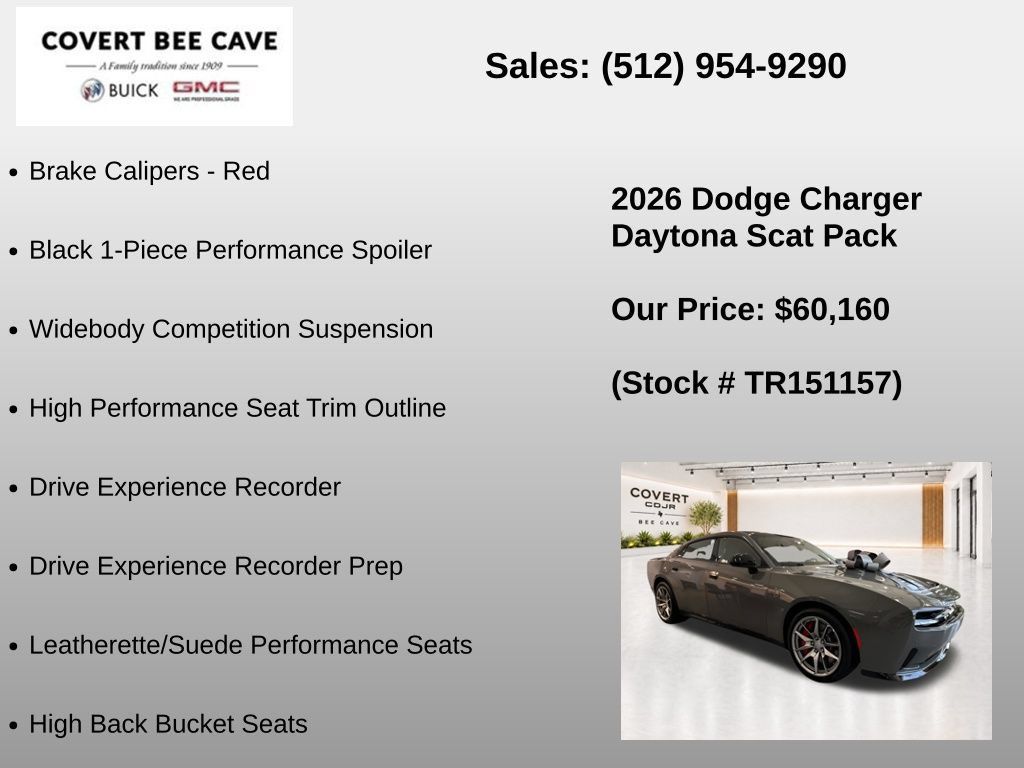 New 2026 Dodge Charger Daytona Scat Pack w/ Track Package AWD/4WD image 21