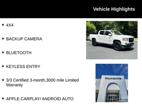 Used 2022 GMC Canyon Elevation w/ Trailering Package AWD/4WD image 2