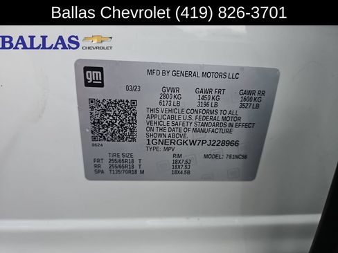 Certified 2023 Chevrolet Traverse LT FWD image 34