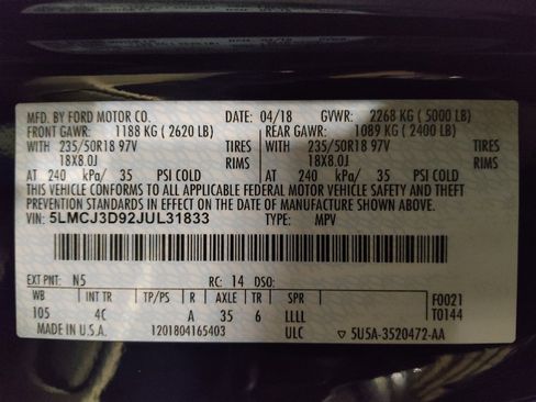 Used 2018 Lincoln MKC Reserve w/ Lincoln MKC Climate Package image 33