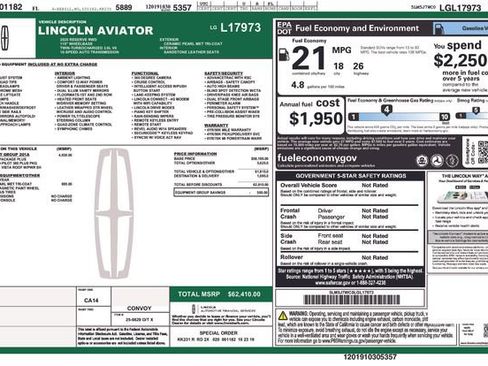 Used 2020 Lincoln Aviator Reserve w/ Equipment Group 201A image 4