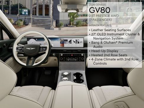 New 2026 Genesis GV80 2.5T Prestige AWD/4WD image 21