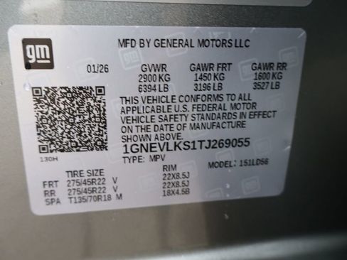 New 2026 Chevrolet Traverse RS image 56