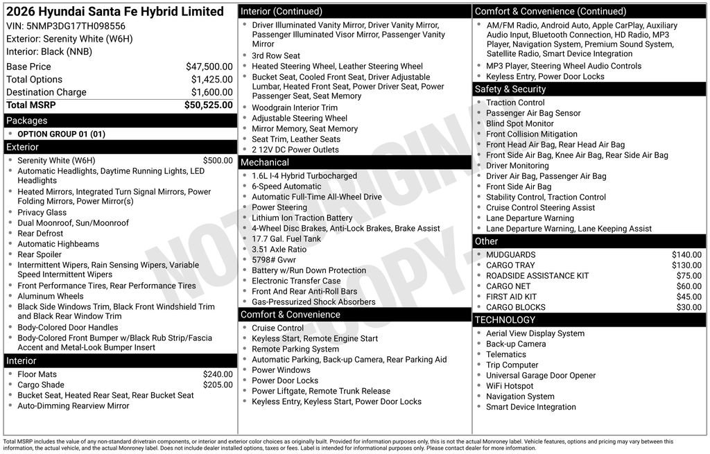 New 2026 Hyundai Santa Fe Limited AWD/4WD image 5