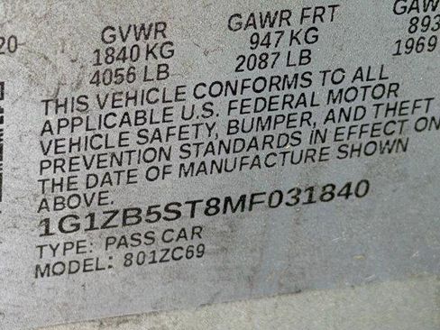 Used 2021 Chevrolet Malibu LS image 13