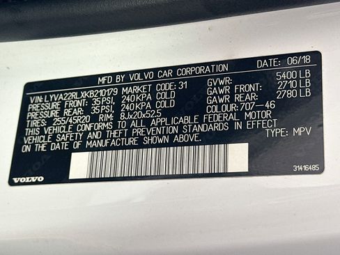 Used 2019 Volvo XC60 T6 Inscription w/ Protection Package AWD/4WD image 12