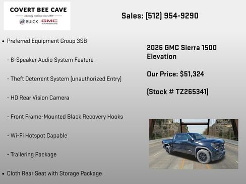New 2026 GMC Sierra 1500 Elevation RWD image 24