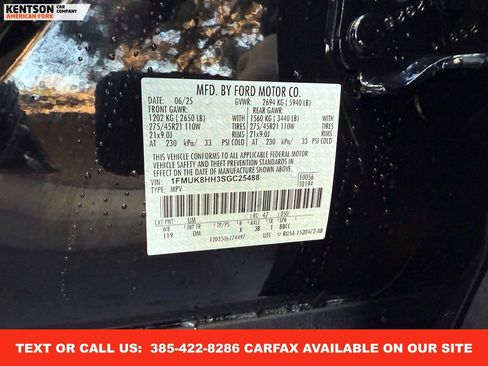 Used 2025 Ford Explorer Platinum w/ LUX Leather Package image 42