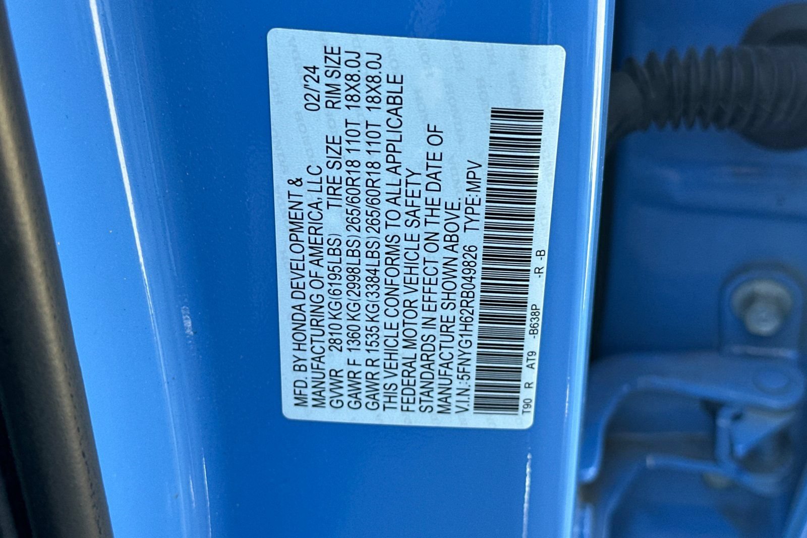 Certified 2024 Honda Pilot TrailSport image 28