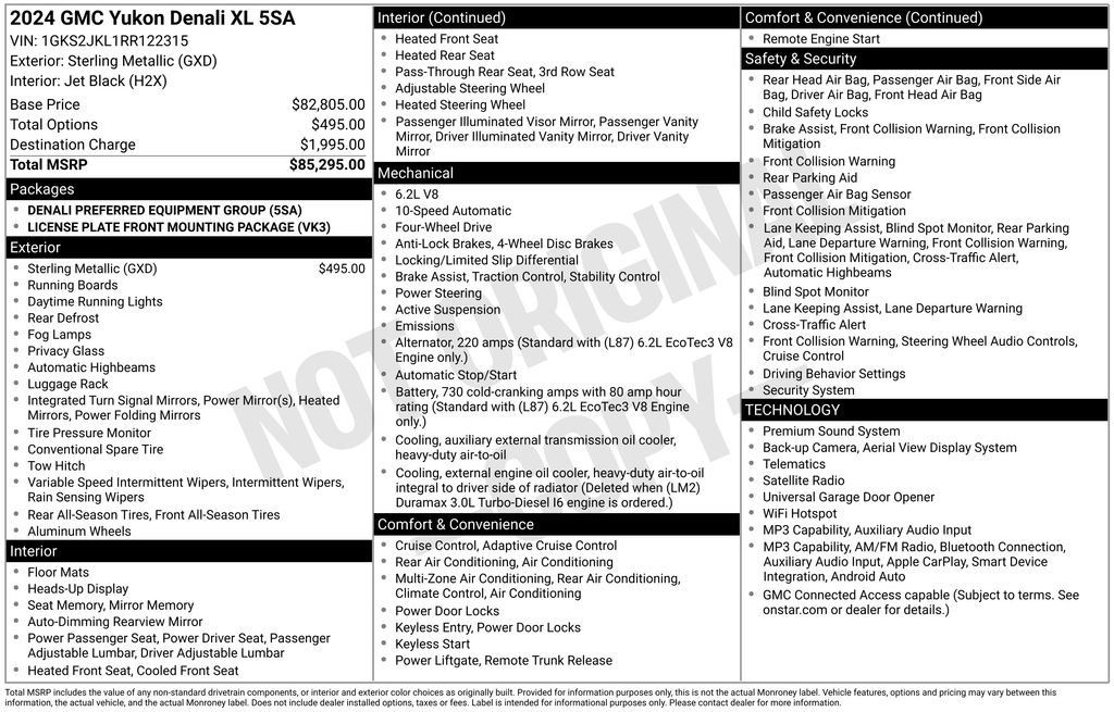 Used 2024 GMC Yukon XL Denali AWD/4WD image 2