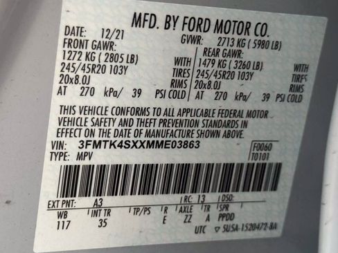 Used 2021 Ford Mustang Mach-E GT w/ GT Performance Edition AWD/4WD image 32