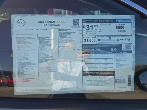 New 2026 Nissan Rogue Platinum image 3