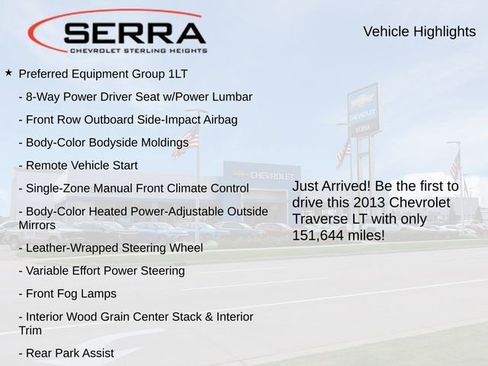 Used 2013 Chevrolet Traverse LT w/ All-Star Edition image 3