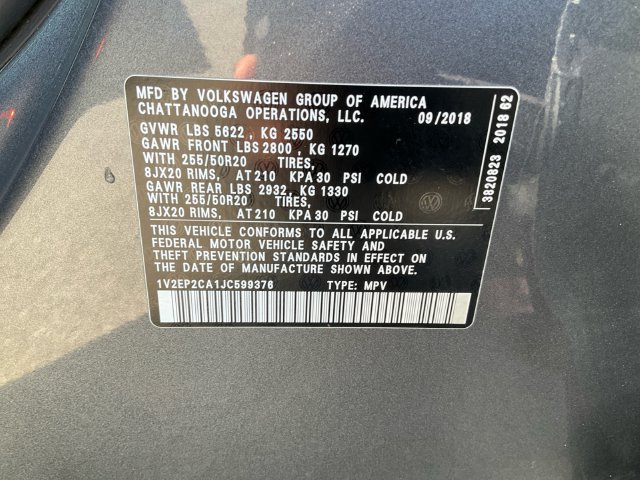 Used 2018 Volkswagen Atlas SEL FWD image 25
