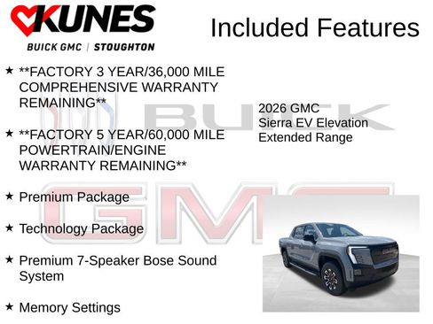 New 2026 GMC Sierra EV Elevation w/ Premium Package image 3