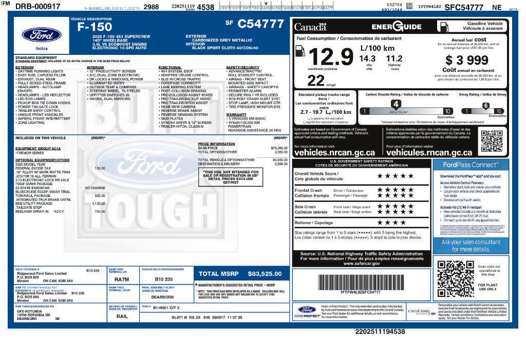 Used 2025 Ford F150 Tremor w/ Bed Utility Package AWD/4WD image 5