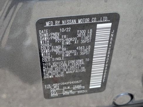 Used 2023 Nissan Armada SL w/ Captain's Chairs Package RWD image 25