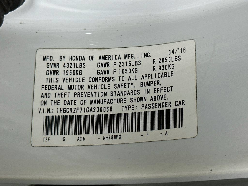 Used 2016 Honda Accord EX image 38