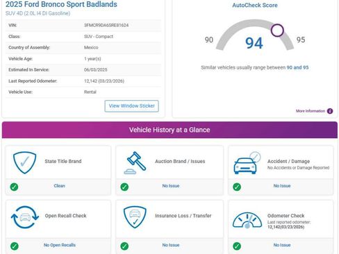 Used 2025 Ford Bronco Sport Badlands AWD/4WD image 4