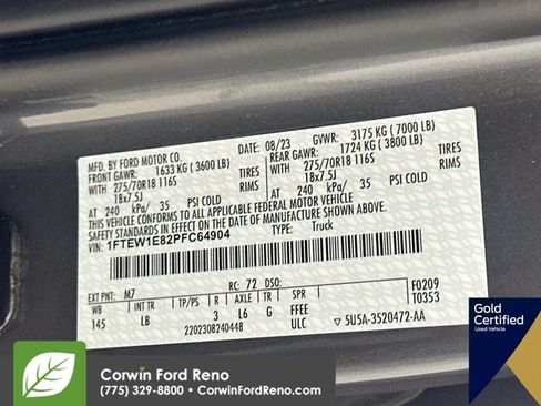 Certified 2023 Ford F150 Tremor w/ Trailer Tow Package AWD/4WD image 36