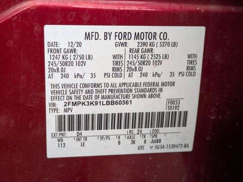 Used 2020 Ford Edge Titanium FWD image 15