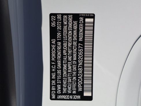 Certified 2022 Porsche 718 Boxster w/ Premium Package RWD image 25