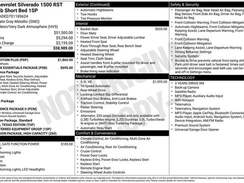 Used 2025 Chevrolet Silverado 1500 RST w/ Texas Edition Plus RWD image 31