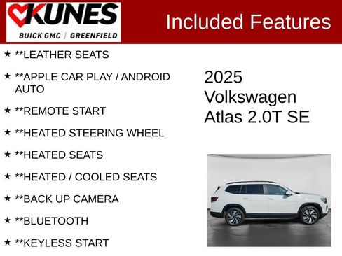 Used 2025 Volkswagen Atlas SE AWD/4WD image 2