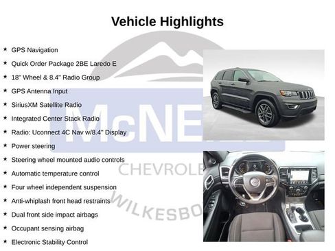 Used 2020 Jeep Grand Cherokee Laredo w/ 18" Wheel & 8.4" Radio Group RWD image 10