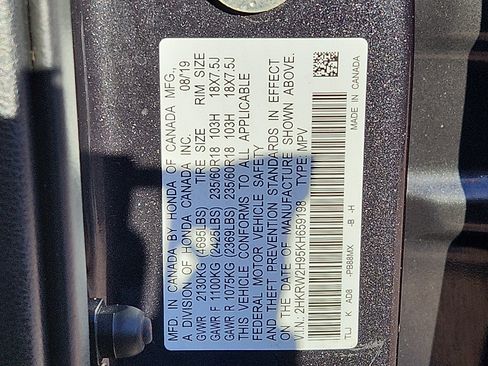 Used 2019 Honda CR-V Touring image 28