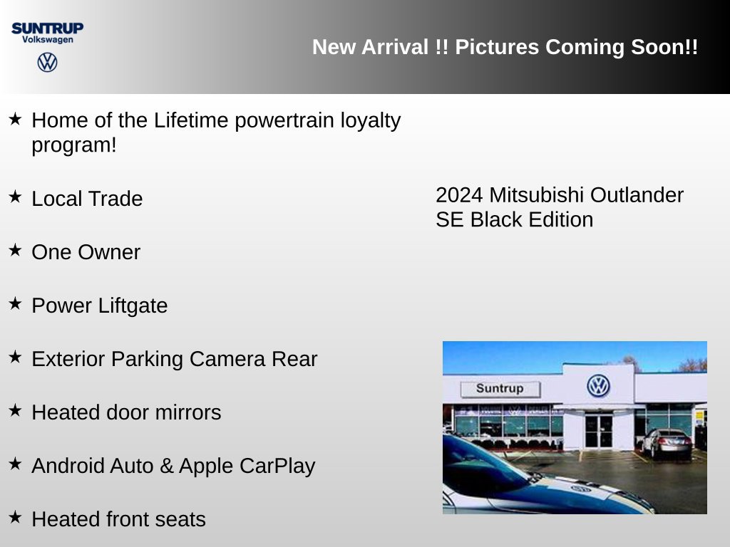 Used 2024 Mitsubishi Outlander SE Black Edition AWD/4WD image 2