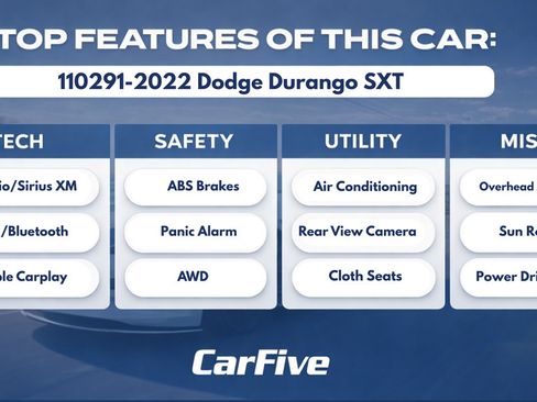 Used 2022 Dodge Durango SXT w/ Blacktop Package AWD/4WD image 33