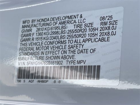 New 2025 Honda Pilot Touring image 29