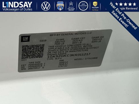 Used 2019 GMC Yukon XL SLT w/ Open Road Package image 29