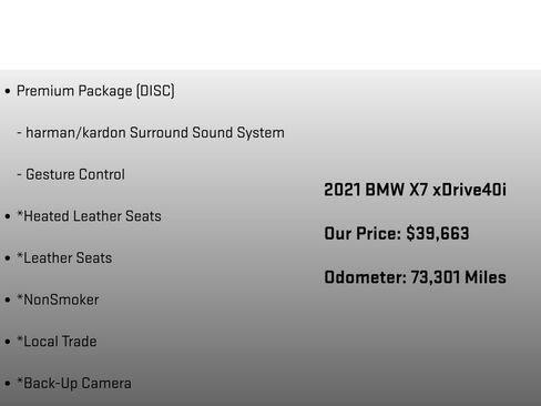 Used 2021 BMW X7 xDrive40i w/ Premium Package AWD/4WD image 12