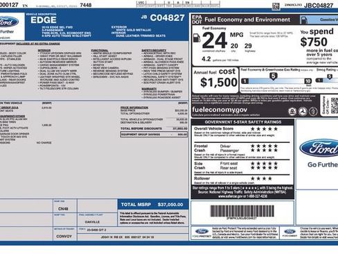 Used 2018 Ford Edge SEL w/ Equipment Group 201A FWD image 17