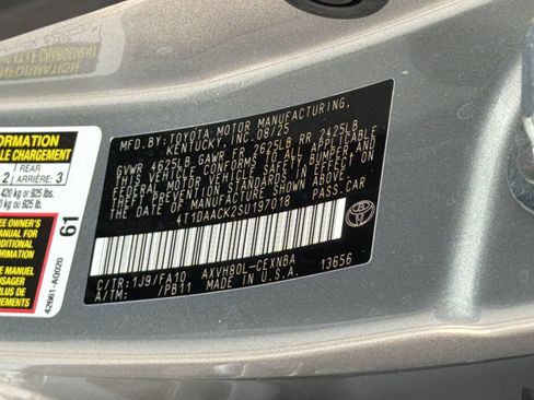 Used 2025 Toyota Camry LE w/ Convenience Package FWD image 25