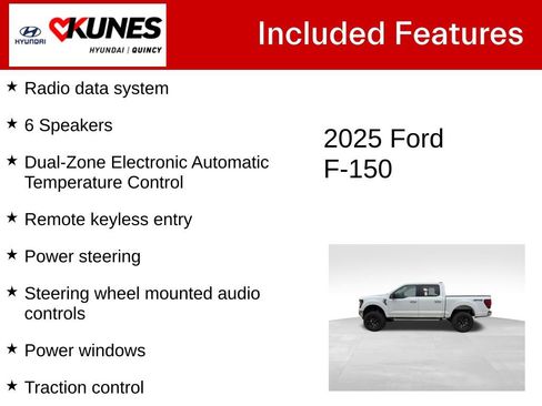 Used 2025 Ford F150 XLT w/ Equipment Group 301A Standard AWD/4WD image 3